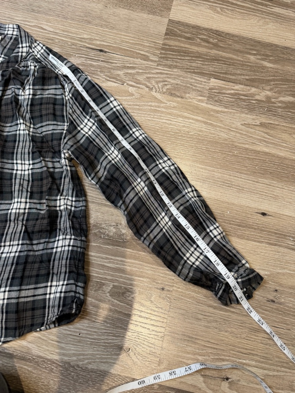 Faherty Drift Plaid Button-Up Shirt in Timberwood Plaid Size S Modal Linen - Picture 8 of 9